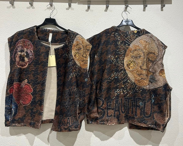 Gilet bouclé print 3