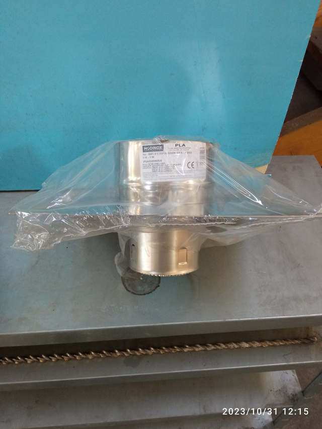 PLA - Adaptateur boisseau N°6 250 x 250 D100 INOX - 2PLAADA61002525 