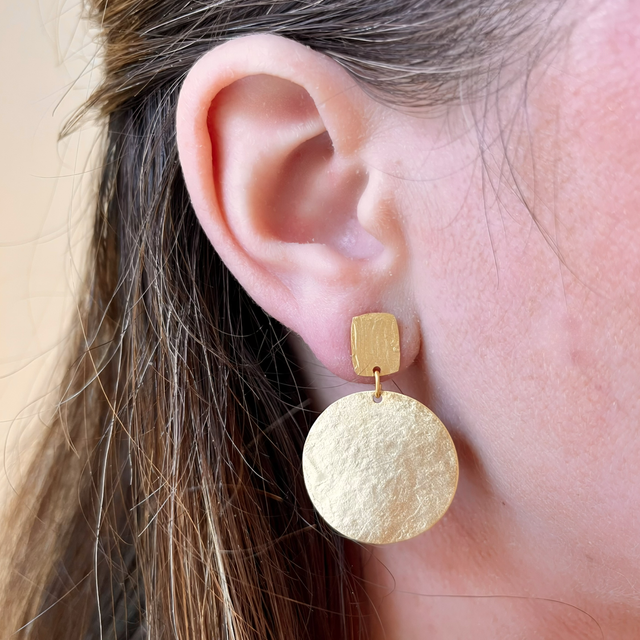 Boucles d'oreilles dorées