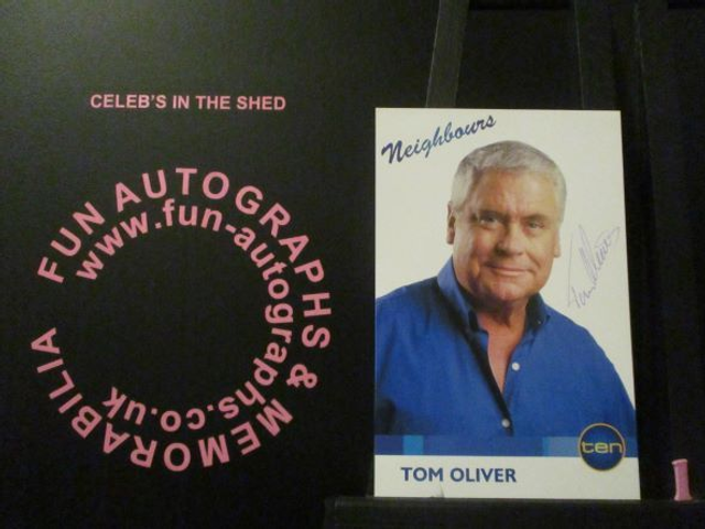 Tom Oliver (Lou Carpenter) Authentic Autographed Neighbours 6x4 Cast Card (1)