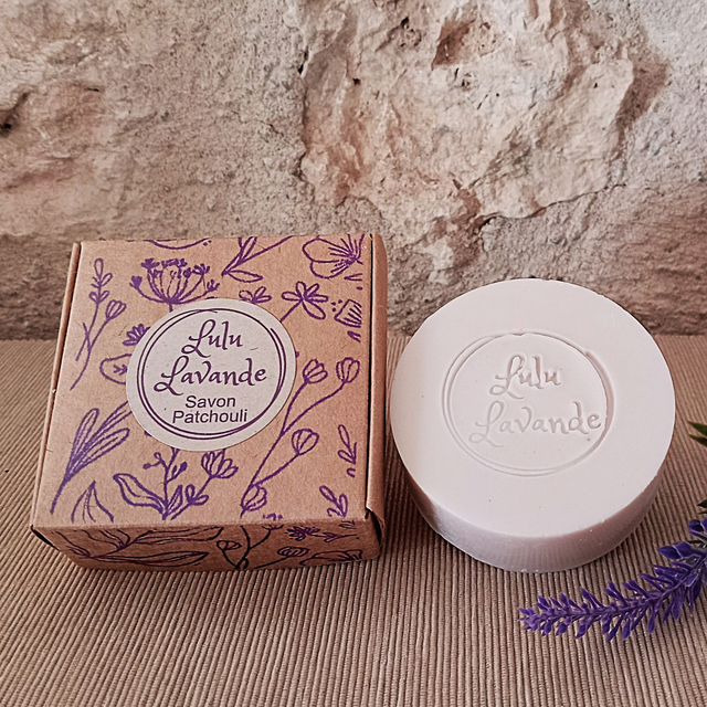 Patchouli - Savon Patchouli 100g à l'huile essentielle de patchouli et à l'argile mauve