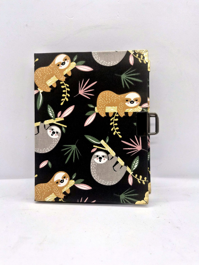 Carnet - thème animal (paresseux)