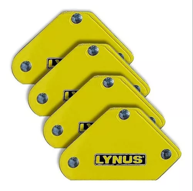 Esquadro Magnético de Soldador 5 Kg Kit 4 Peças Keml-5 Lynus