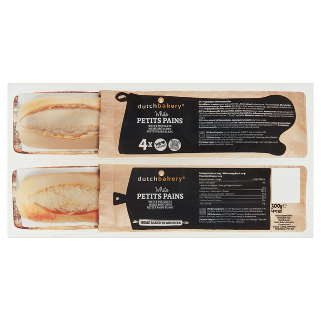 Dutch Bakery Petit pains afbakbroodjes 4x75g
