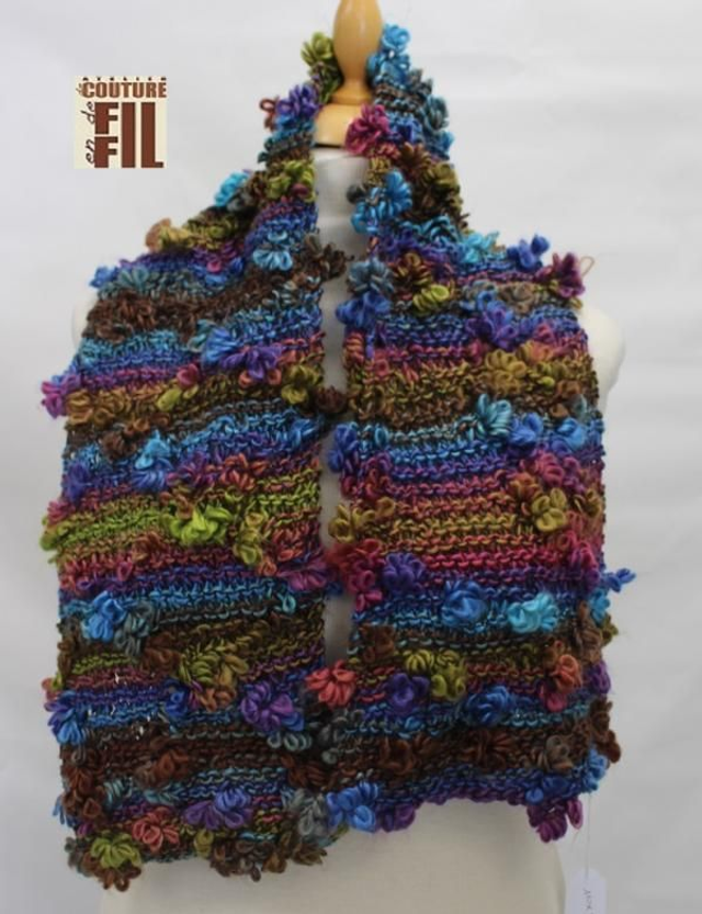 Echarpe tricot  multi couleur 