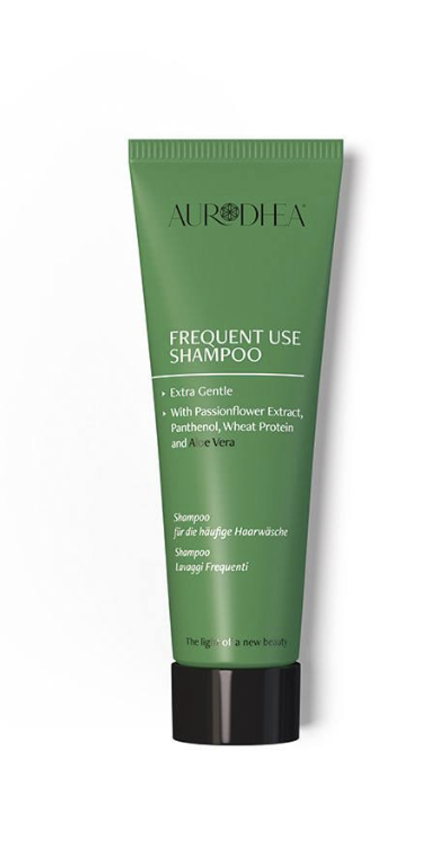 SHAMPOING LAVAGES FRÉQUENTS À L&#039;ALOE VERA - 50 ML Enrichi en Panthénol, protéines de Blé et extrait de Passiflore