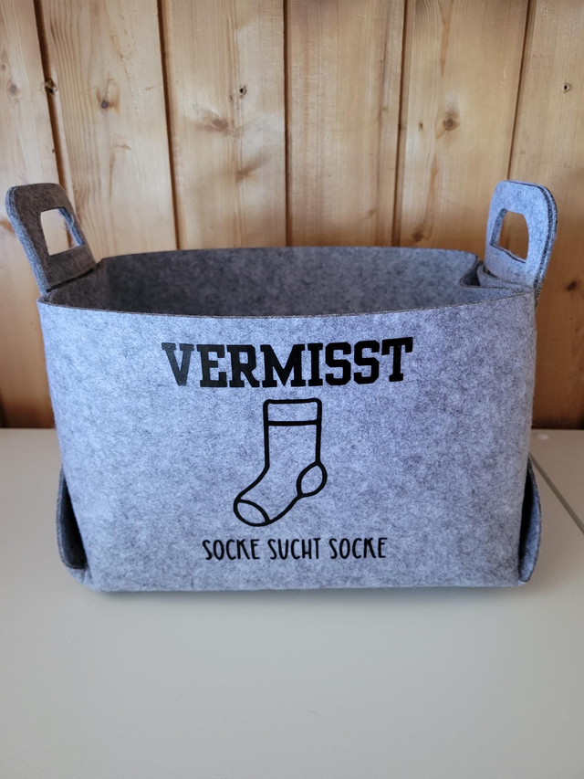 Filzkorb Socke 