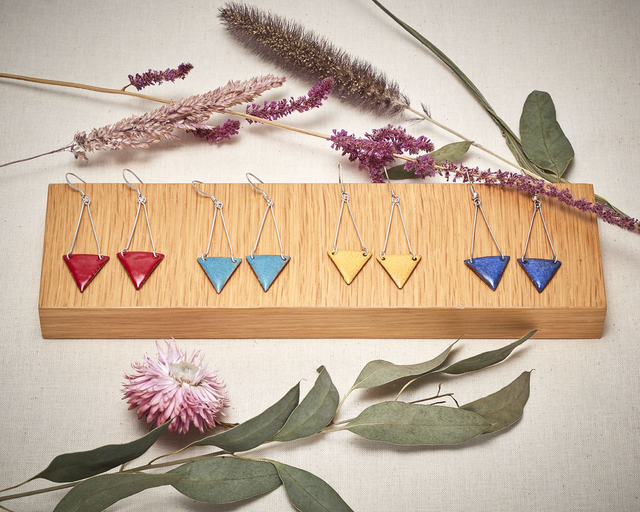 Boucle d’oreilles fanion  - série 1