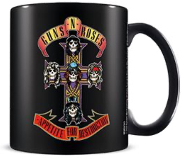 GUNS N ROSES (APPETITE CROSS) BLACK POD MUG