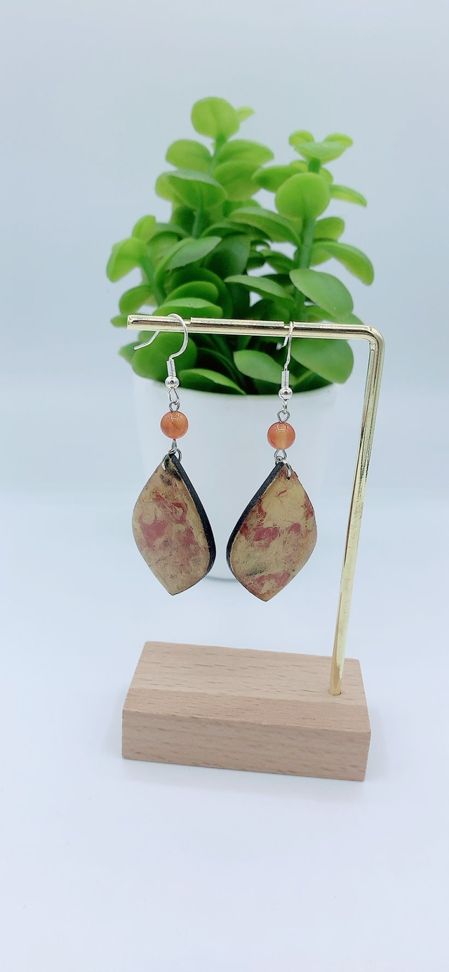 Boucles d'Oreilles "Eclat de flamme"