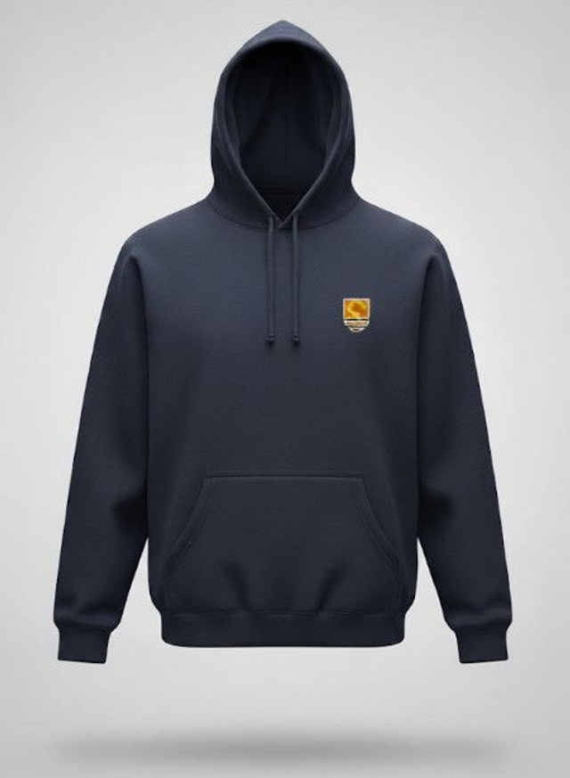 Emblem Navy Hoody