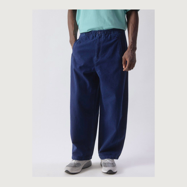 American Vintage Trousers Comow Raw Blue