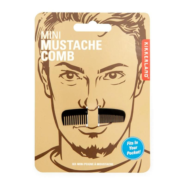 Kikkerland Mini Mustache Comb