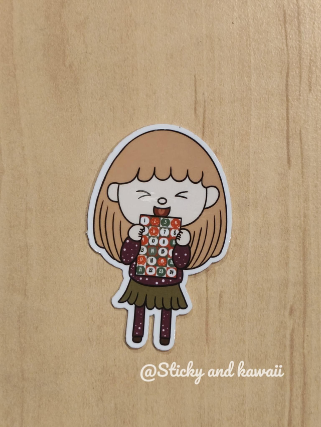 Marie et son calendrier de l'avent