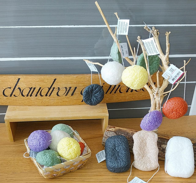 Éponge konjac naturelle