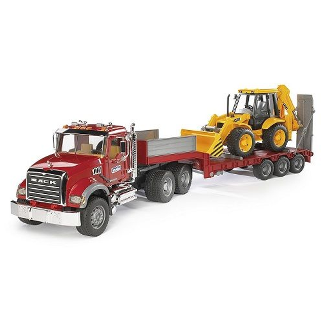 Bruder 02813 Mack porte engin bull jcb