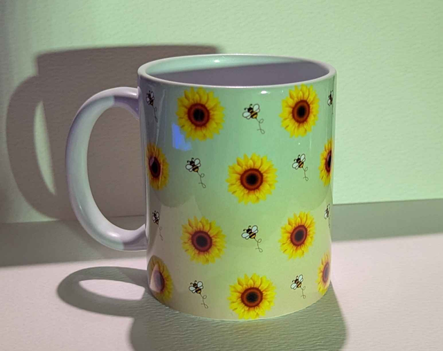 Sunflower and Bee mug