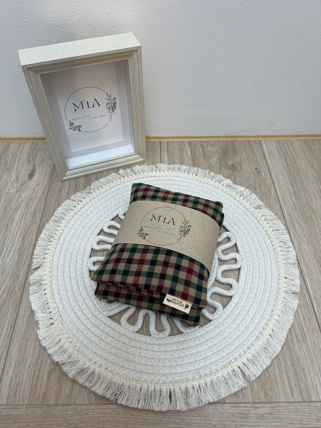 Bouillotte Déhoussable flanelle à carreaux