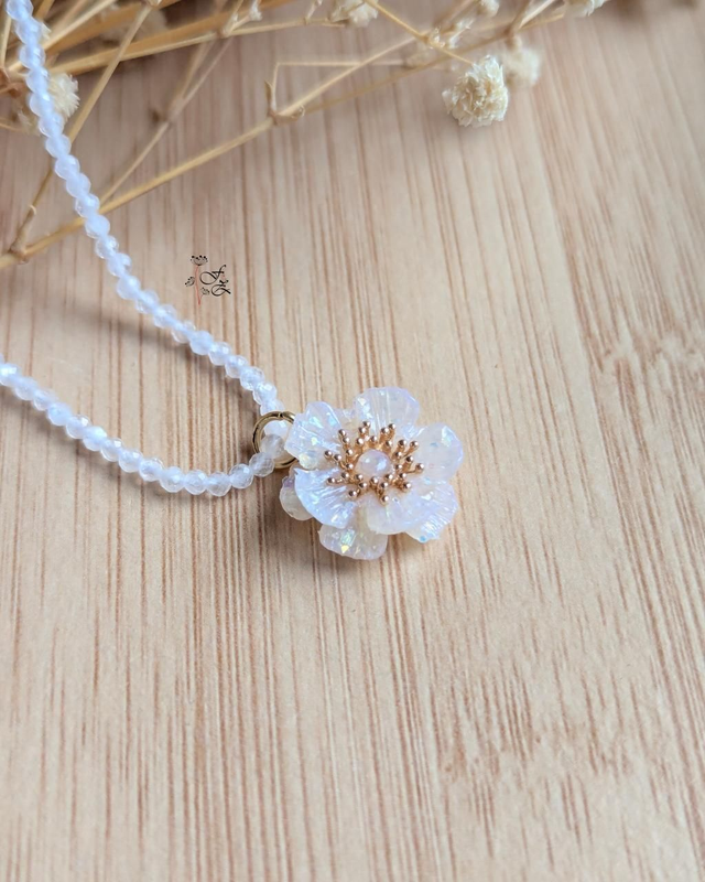 Collier Pierre de Lune doré