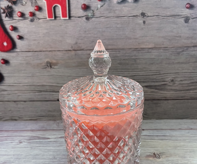 Glass candle - Orange &amp; Cinnamon 