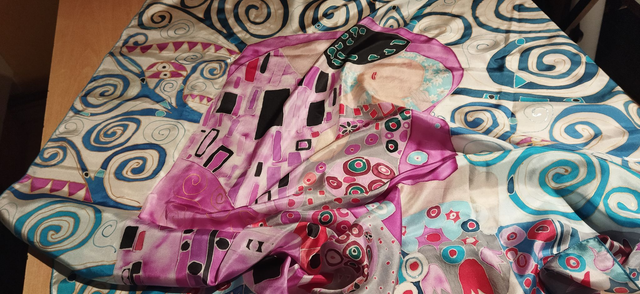 Carré de soie "Le baiser" Gustave Klimt 