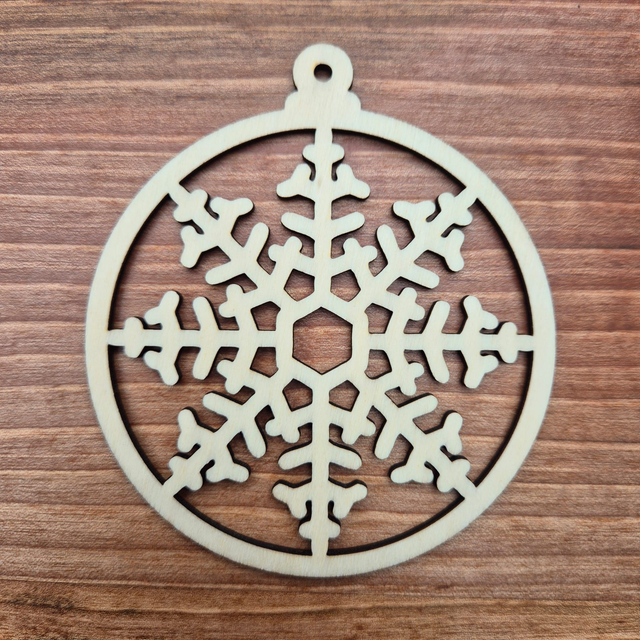 Weihnachtsbaum Anhänger, Schneeflocke 2