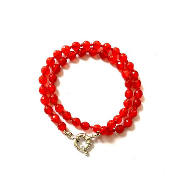 Bracciale rosso a due giri
