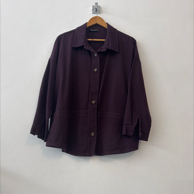 0429- Giacca camicia tess tinta unita Stu