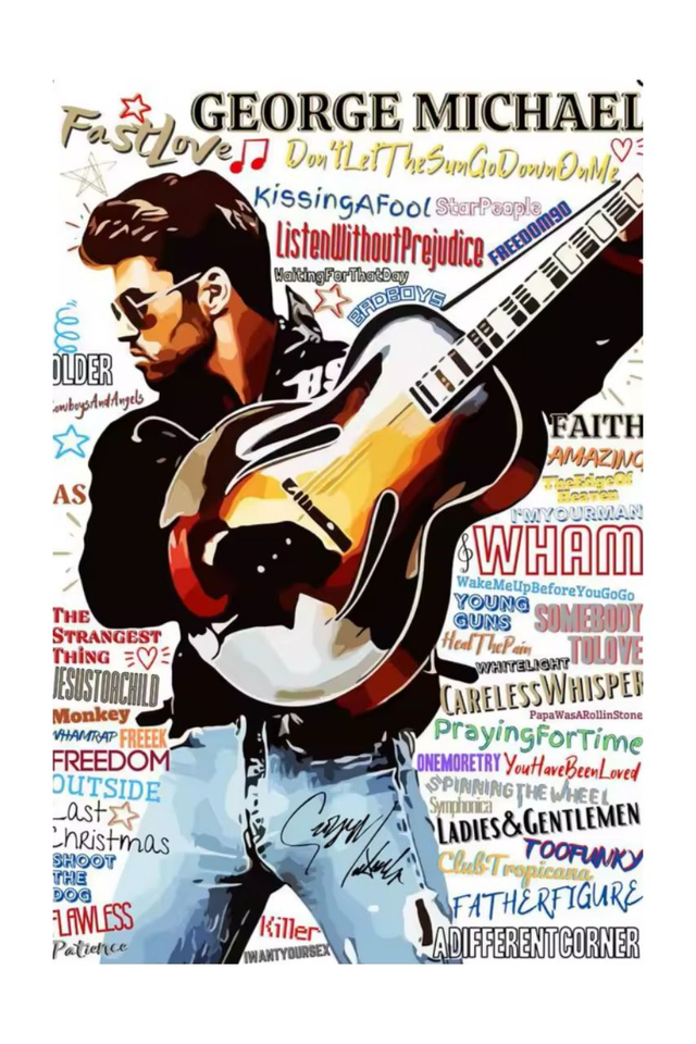 George Michael Music Art Print