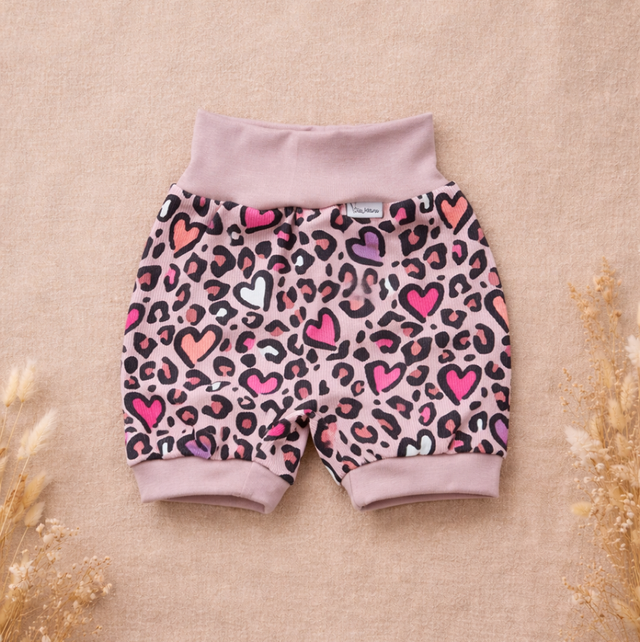 Pumphose kurz Gr.110/116-Ribjersey