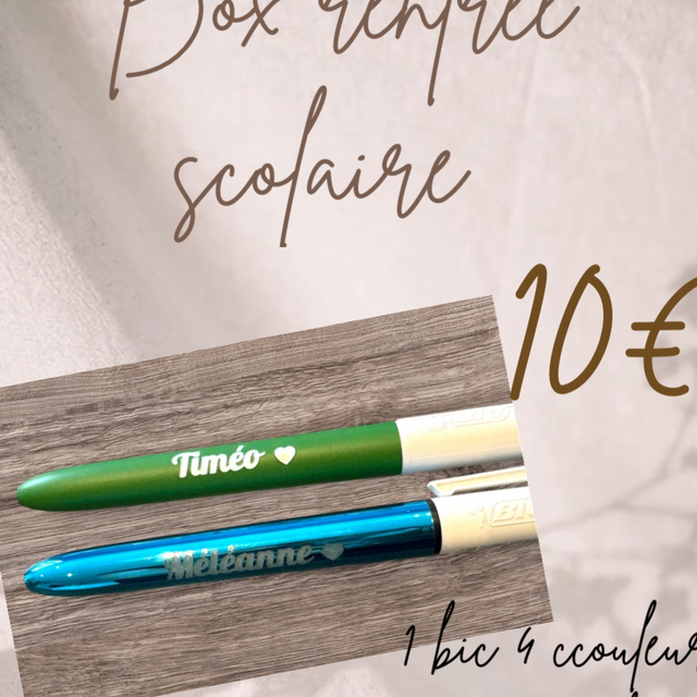 Box rentrée 1 bic + règle de lecture 