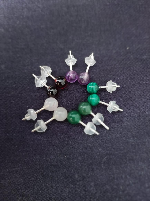 Boucles d'oreilles perles naturelles 