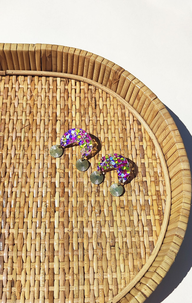 Boucles d'oreilles Maguy - Multicolore