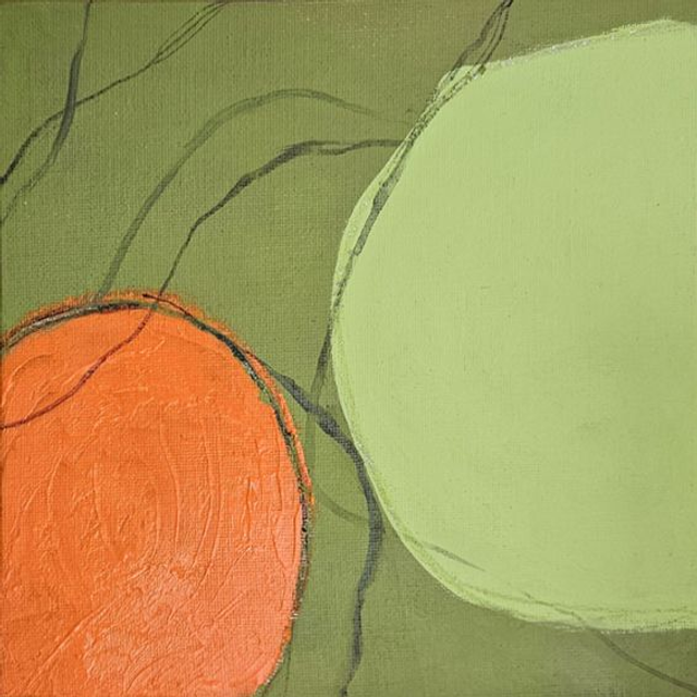 Abstracted Pear and Orange