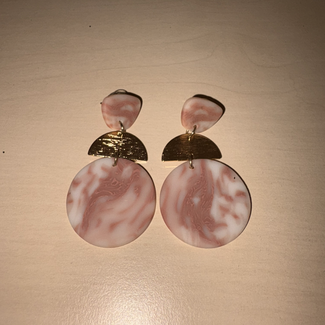 Boucle d’oreille en argile polymère 