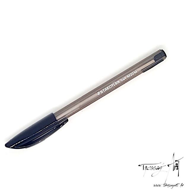 STAEDTLER - STYLO BILLE NOIR - ST022