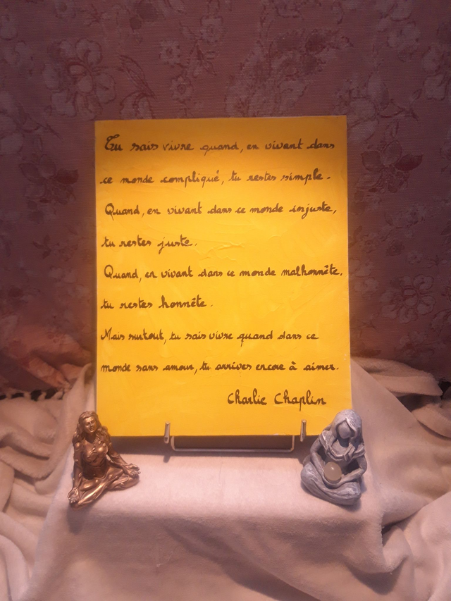 Toile "Charlie Chaplin"