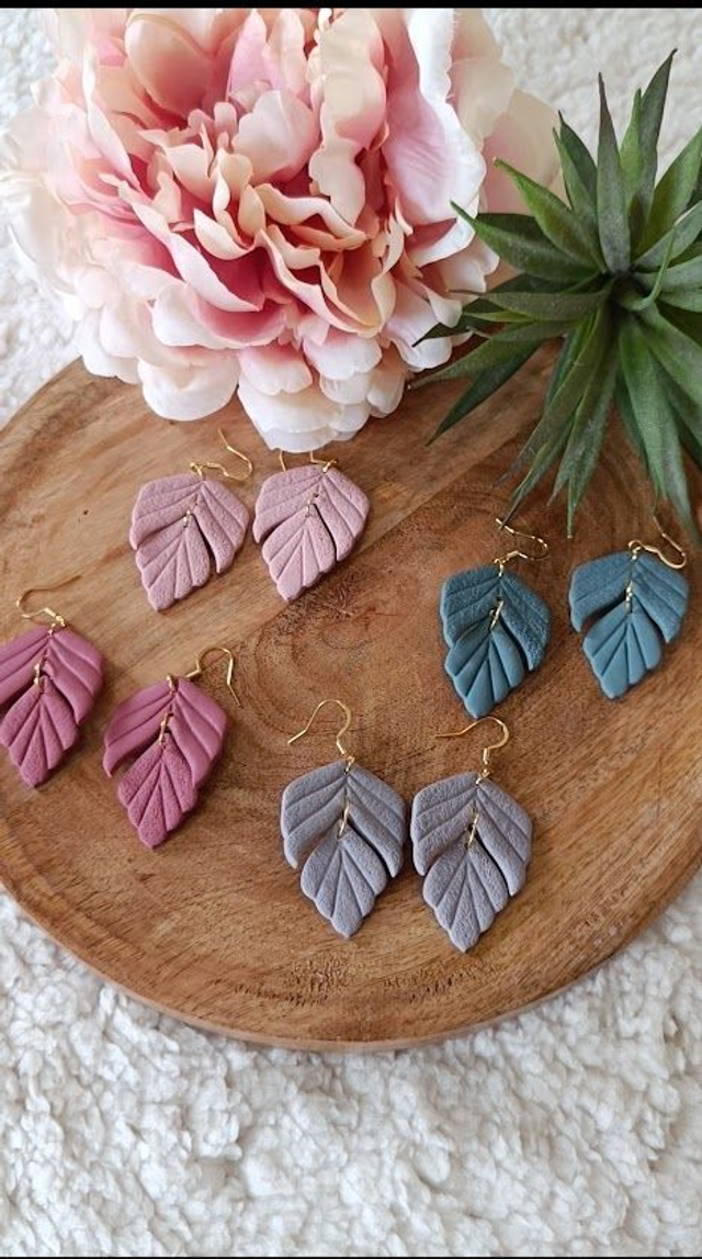 Boucles d&#039;oreilles en argile polymère