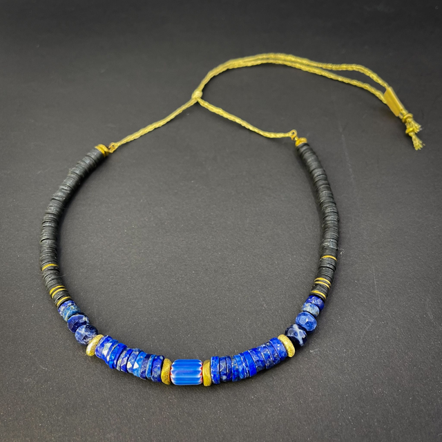 Collier &quot;Aloa&quot; lapis lazuli