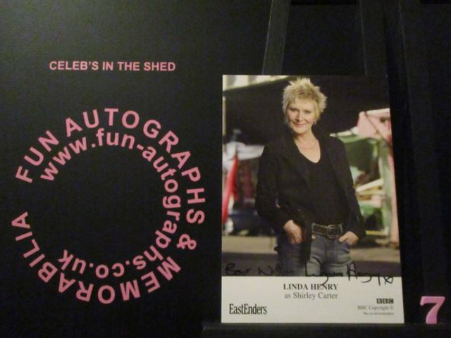 Linda Henry (Shirley Carter) Authentic Autographed EastEnders 6x4 Cast Card (7)