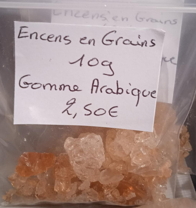 RESINE GOMME ARABIQUE 