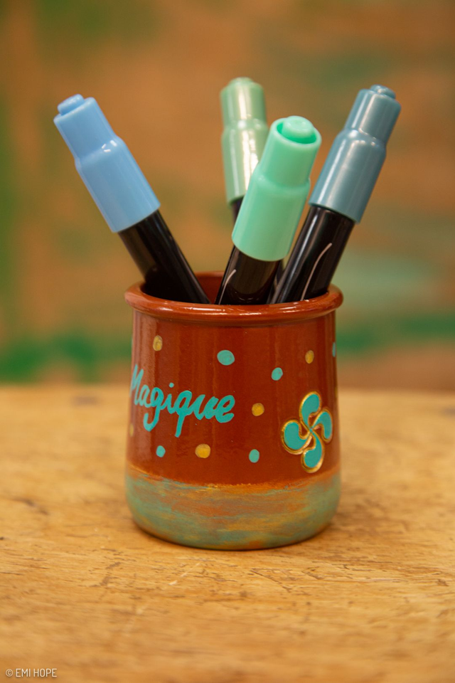 PETIT POT TERRACOTA BLUE