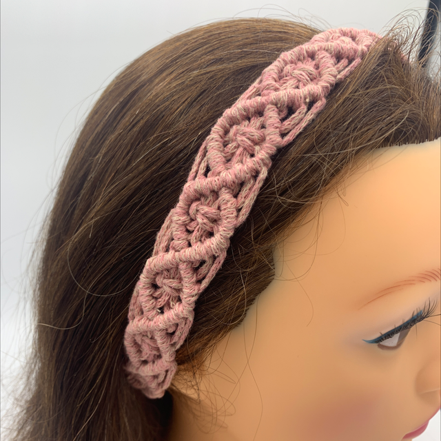 Bandeau en macramé 