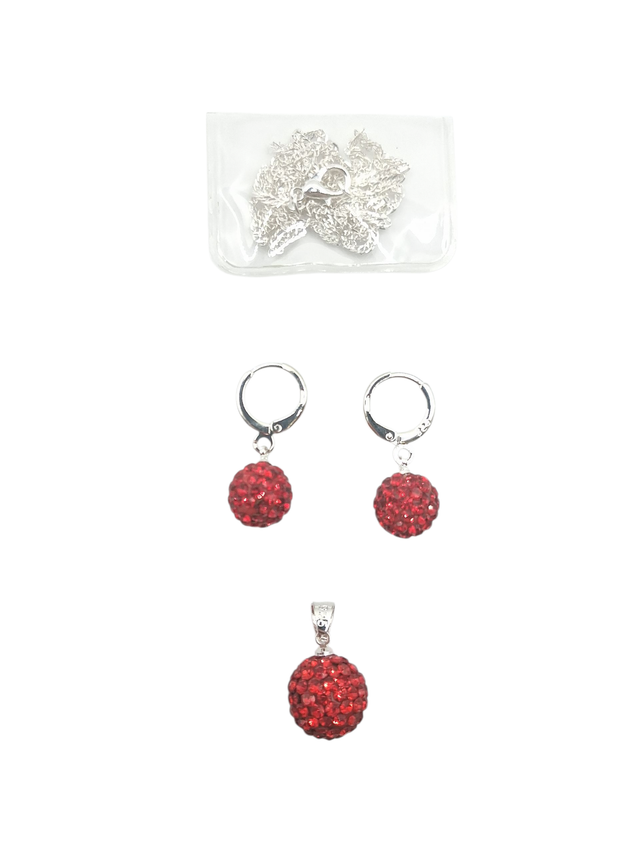 Schmuckset Balls Rot 