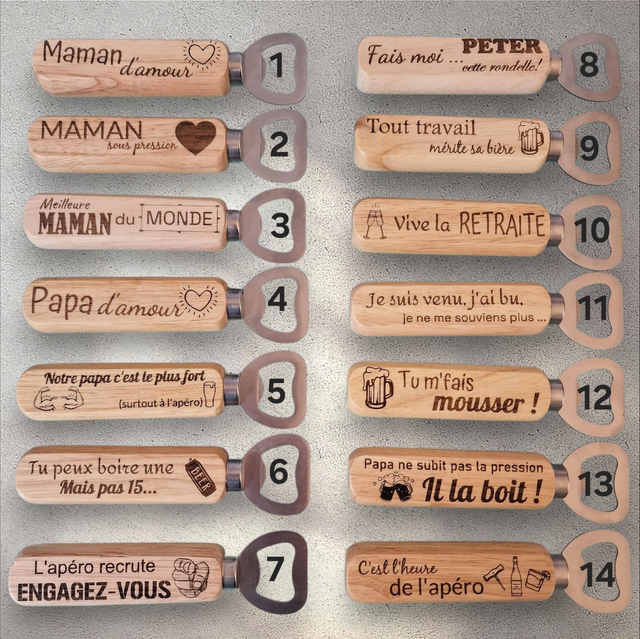 Décapsuleur personnalisé