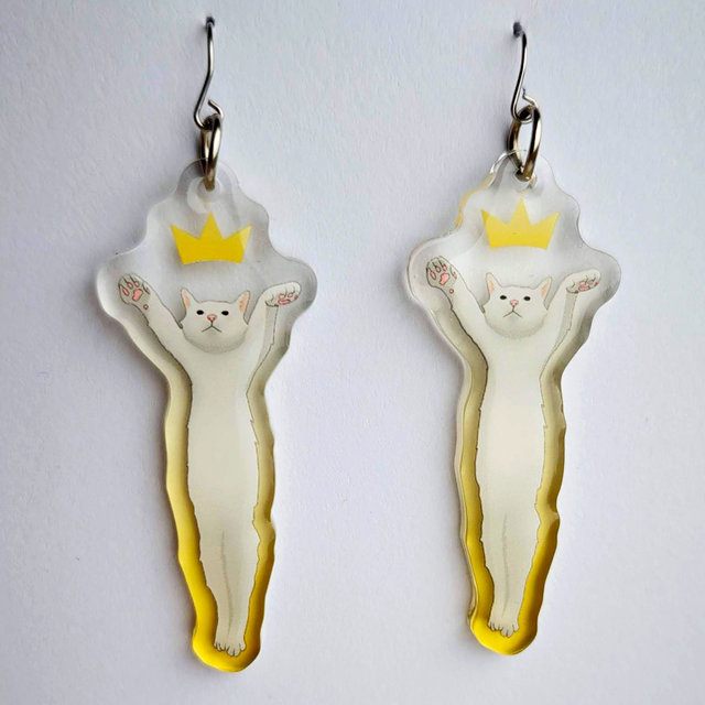 Long Cat Earrings