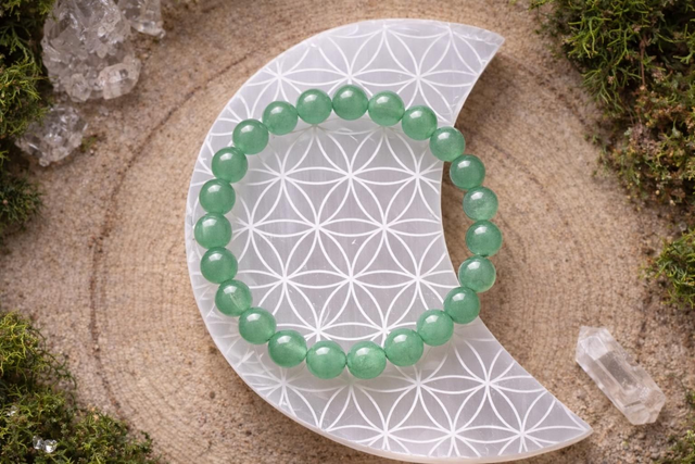Bracelet AVENTURINE VERTE 8 mm – Douceur, Equilibre et Optimisme