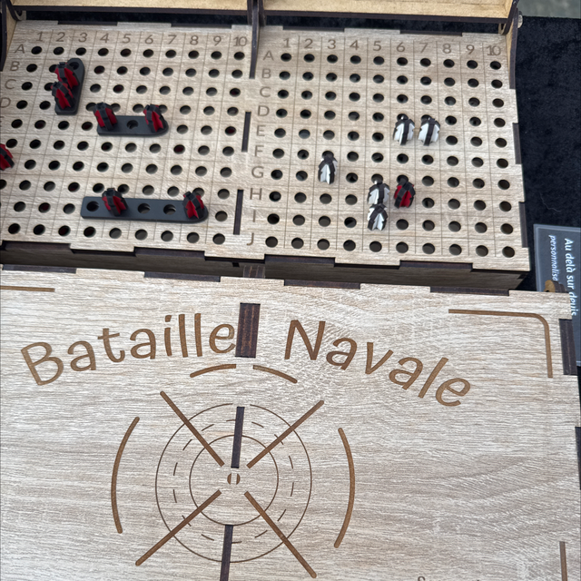 Jeu en bois - Bataille Navale