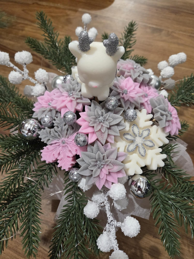 Bouquet fondant Fleur de coton 