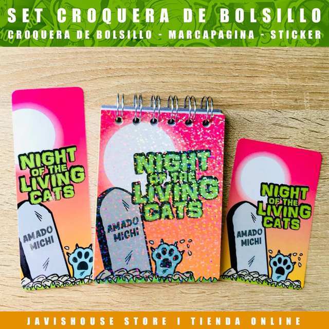 Set Croquera Night of the living cats